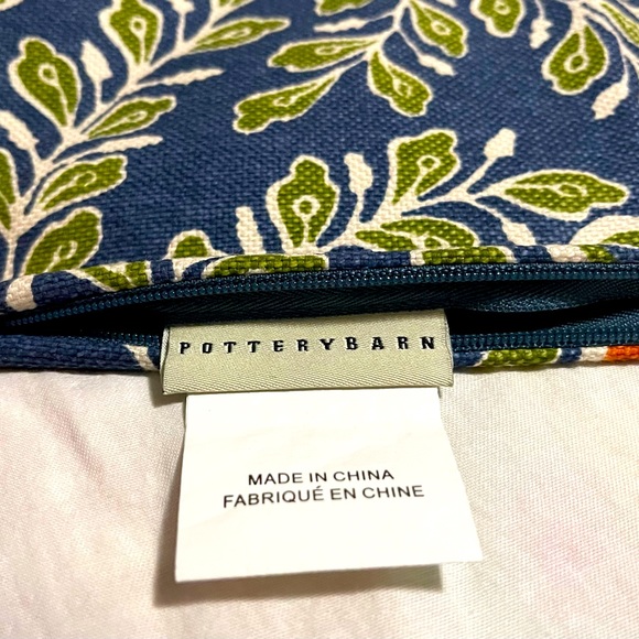 Pottery Barn Vintage Floral Linen Lumbar Pillow Cover, 16X26” - Picture 2 of 8